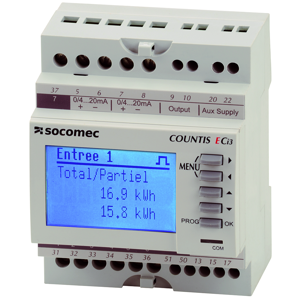 COUNTIS Счетчик импульсов ECi2 230/400 VAC без аналогового входа