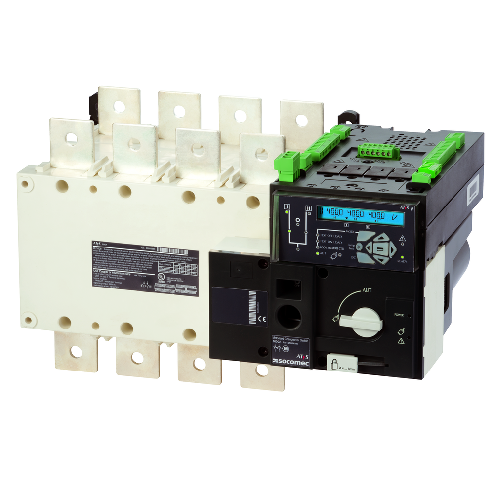 AtyS p 4X1250A F Реверсивный рубильник с мотор приводом с контроллером АВР